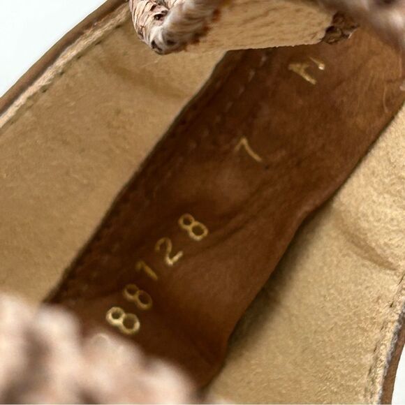 Stuart Weitzman Womans Bounceraf Braided Sandals 7 shoes brown strappy flats - Picture 3 of 14